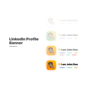 LinkedIn Profile Banner – Optimized for mobile devices 2022